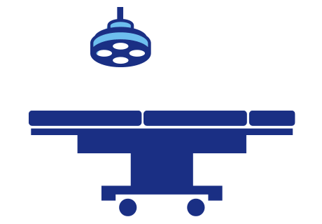 仙台市太白区の整形外科・内科クリニック 渡辺アイ整形外科胃腸内科 手術台